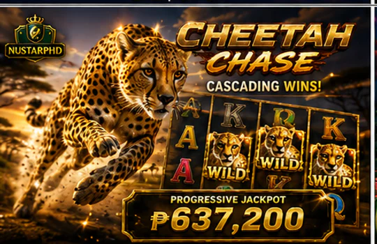 NUSTARPH game lobby comparing relaxed, balanced, and faster slot pacing